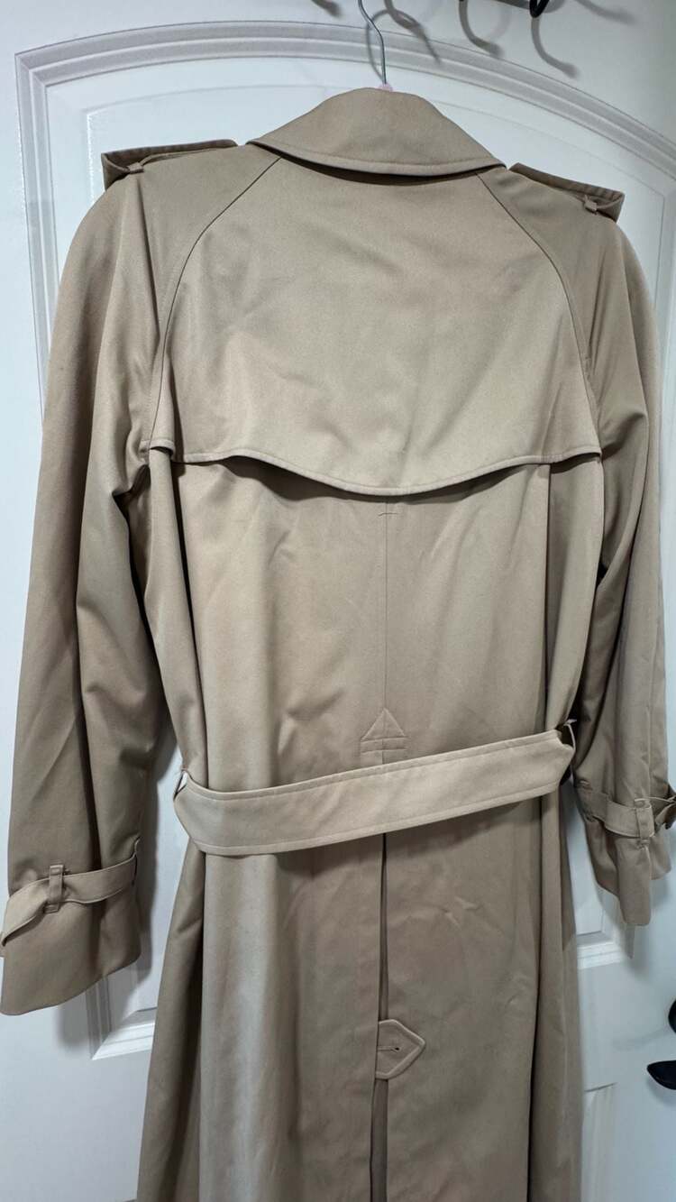 Vintage Burberrys Trench Coat Made In England Nova Check Harrods Quiet Luxury - Picture 5 of 15